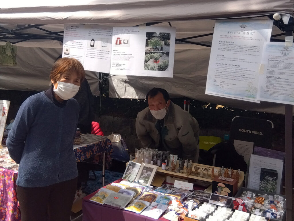 天神さんの縁日に売店を出店