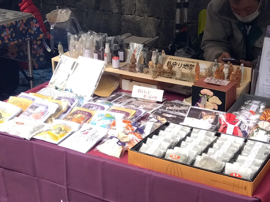 天神さんの縁日に売店を出店