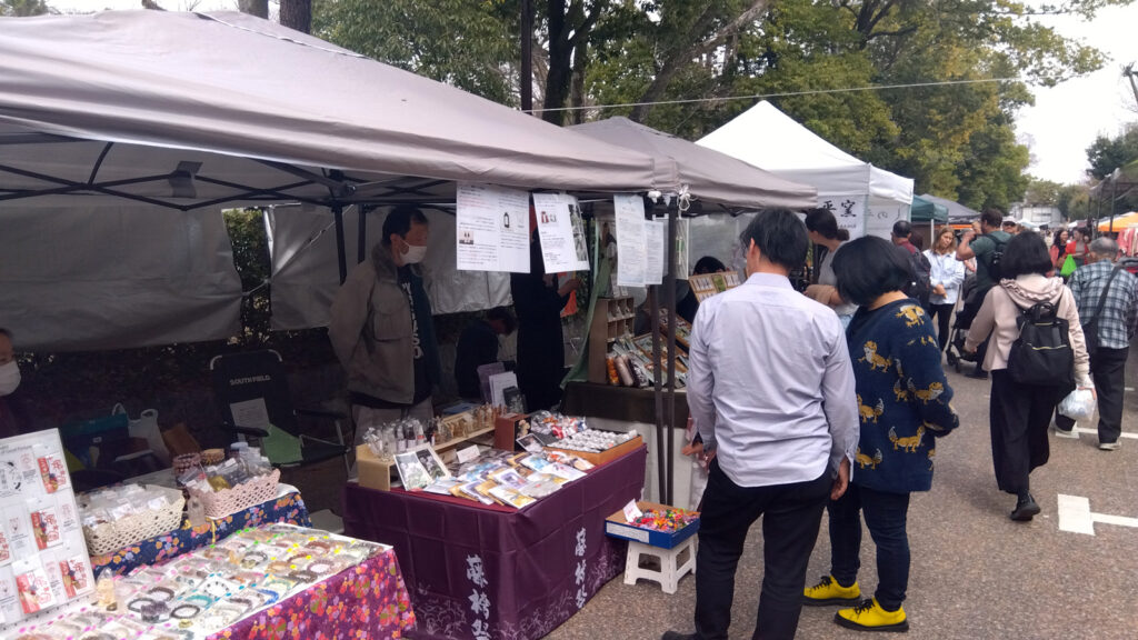 天神さんの縁日に売店を出店